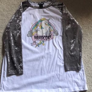 Hot Topic Hardcore Long Sleeve Raglan